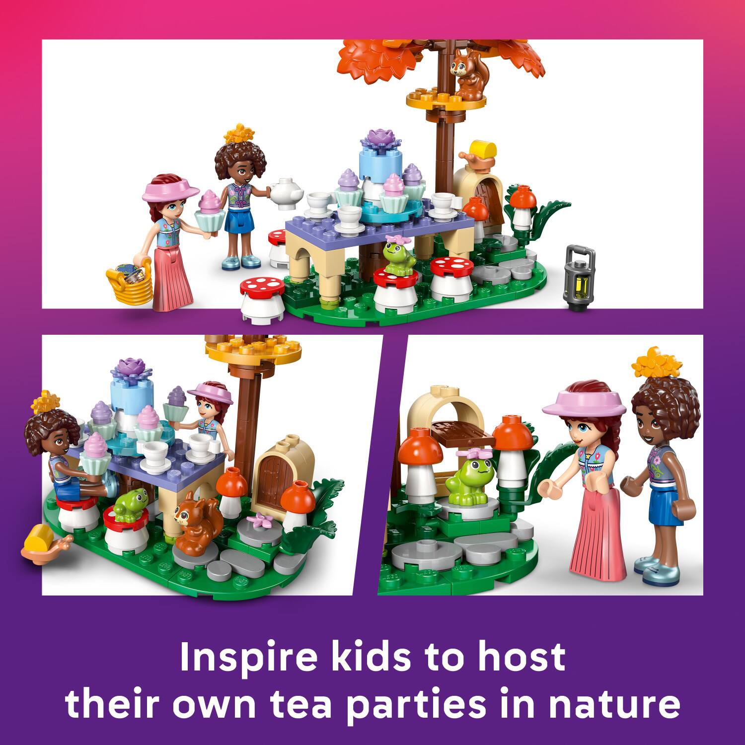 Inspire kids to host their own tea parties in nature