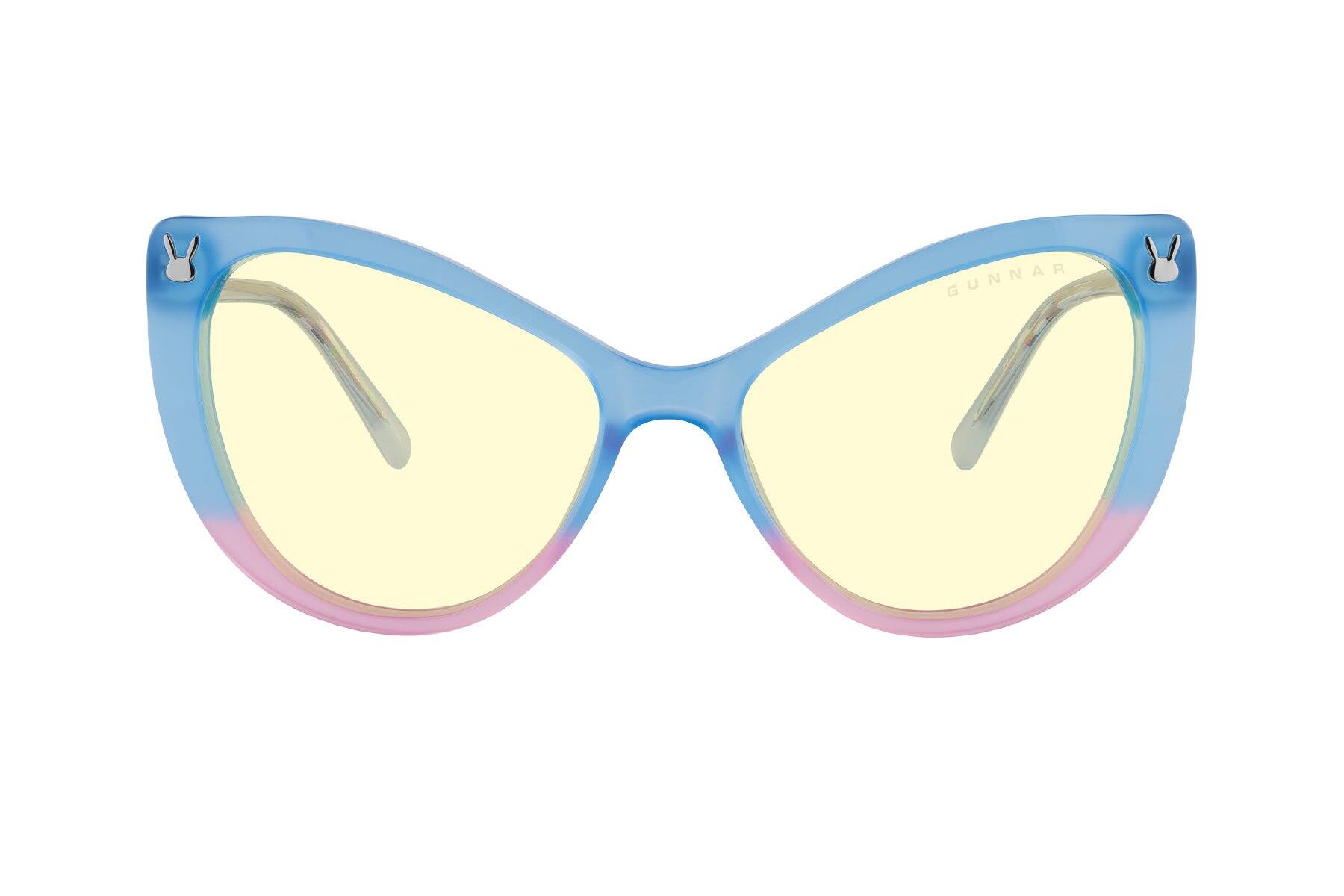 Alt View 4. GUNNAR - GUNNAR Gaming Glasses  - Overwatch 2 D.Va Tokki Edition, Spark Crystal, Amber Lens - Blue Light Block, Relieve Dry Eye - Spark Crystal.