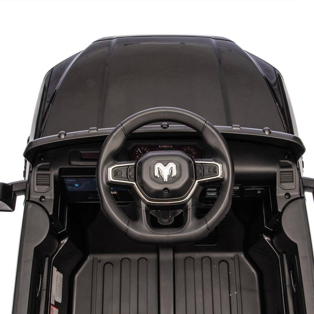 Alt View 2. BreeBe - Licensed Dodge RAM 3500 12V Kids Ride On Truck w/ Remote, 2WD, Suspension, LED Lights, Music, Bluetooth, Ages 3-6 - Black.