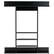 Front. Costway - Billiard Cue Rack Only Wall-mounted Billiard Stick Holder Wall Pool Stick Holder - Black.