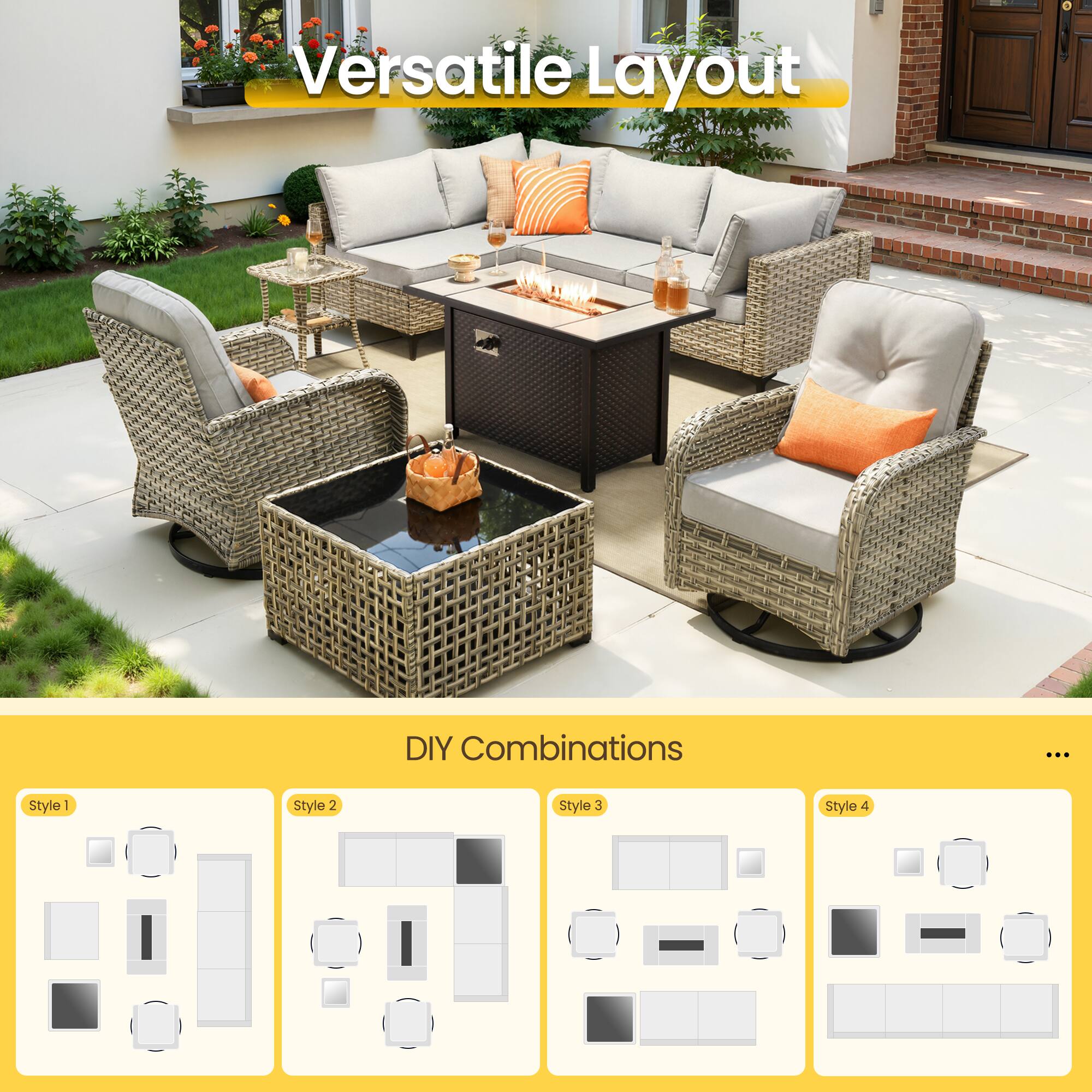 Versatile Layout DIY Combinations

Style 1
Style 2
Style 3
Style 4