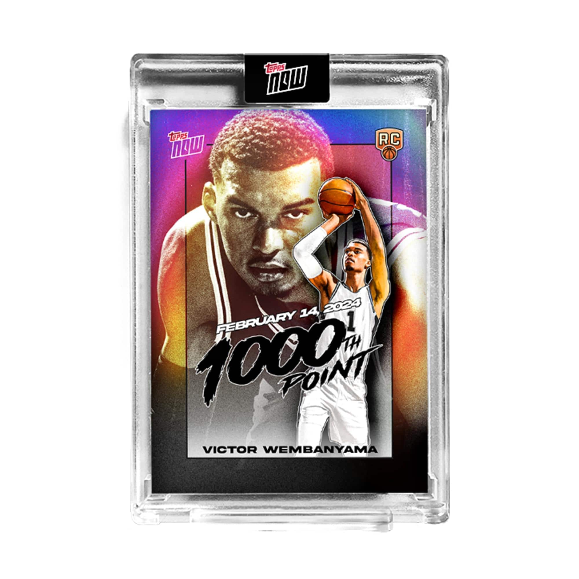 NBA 2023-24 Topps NOW Basketball Card | VW-1 Victor Wembanyama - White