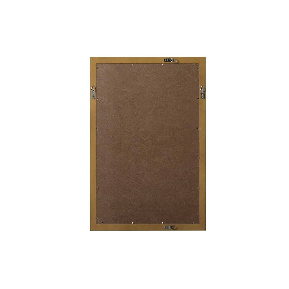 Angle. Elegant Kitchen and Bath - Noah Wooden Rectangle Mirror 24 x 36 in Hazel Oak - Hazel Oak.