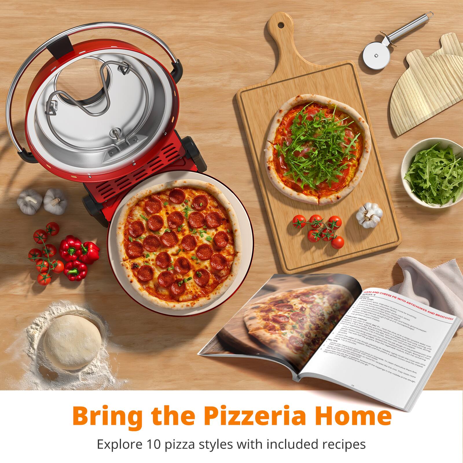 Bring the Pizzeria Home
Explore 10 pizza styles with included recipes