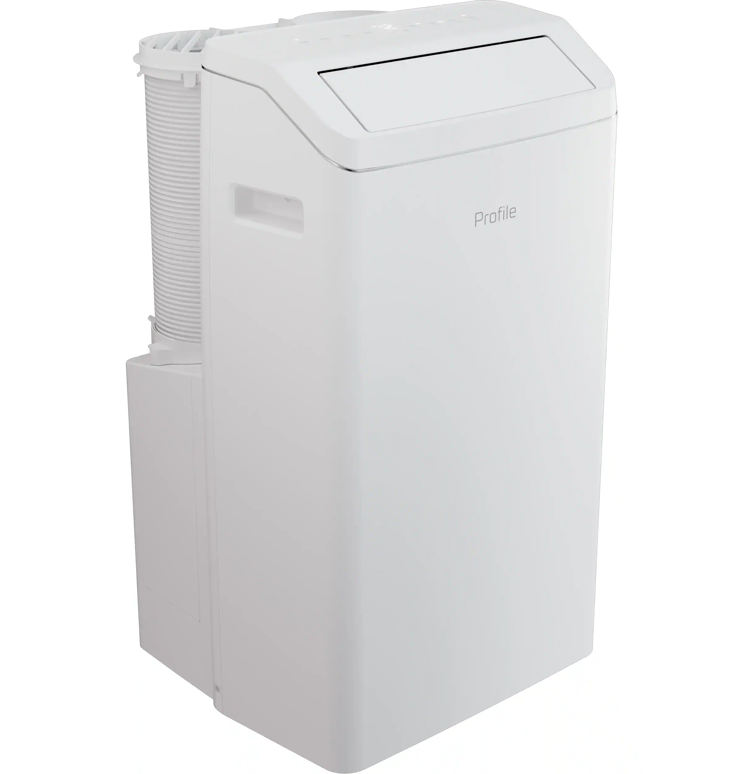 Angle. GE Profile - 550 Sq. Ft. 12,000 BTU Smart Portable Air Conditioner 12,000 BTU Heater with Inverter Technology for Energy Savings - White.