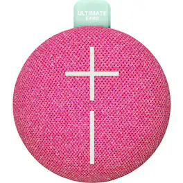 Ultimate Ears - UEMINIROLPNK Miniroll Portable Bluetooth Speaker - Calming Pink - Black
