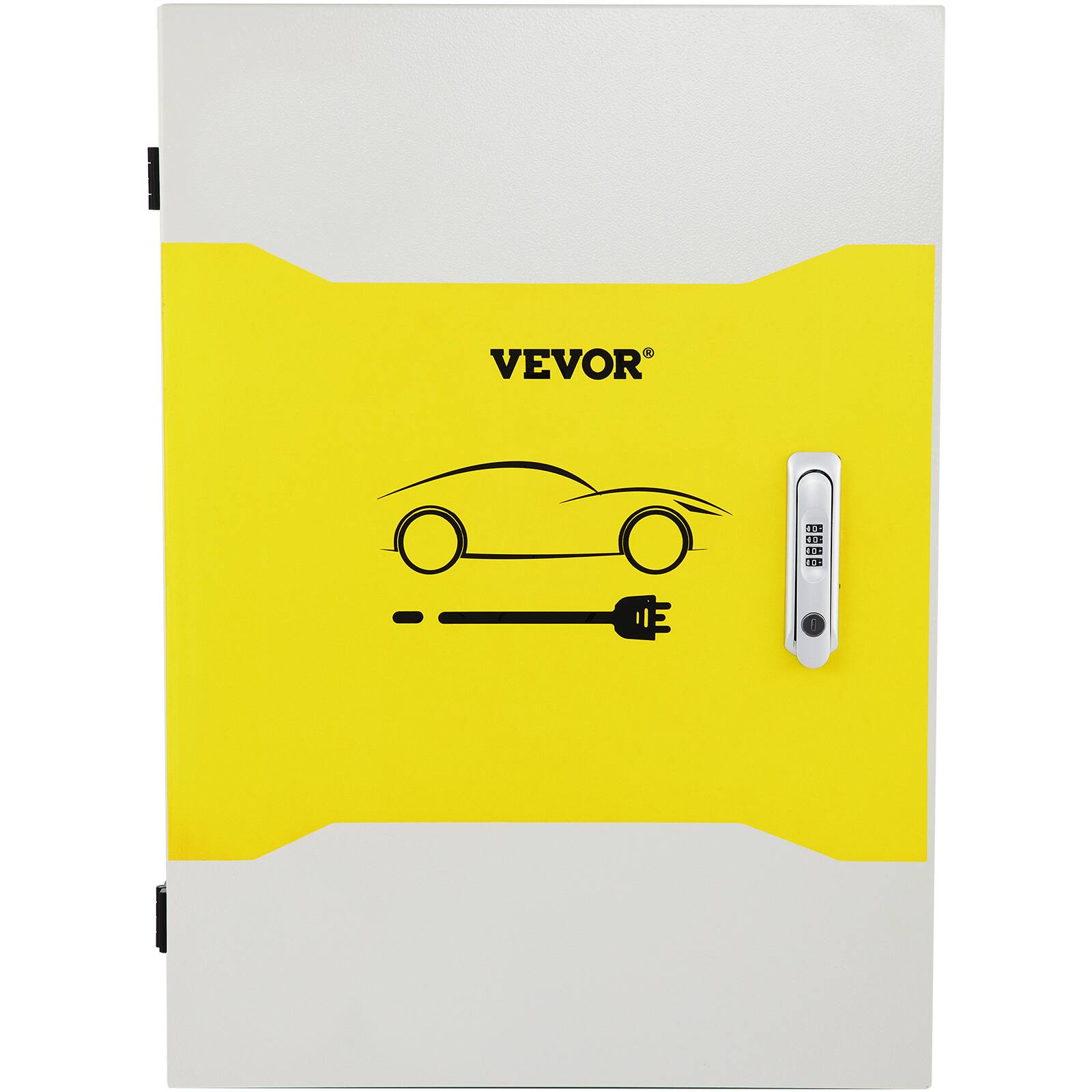 Alt View 5. VEVOR - Charging Station Enclosure for Tesla,Dimensions 28 x 20 x 10 in, Outdoor Wire Management Box,IP32 Rated for Water & Dust - White.