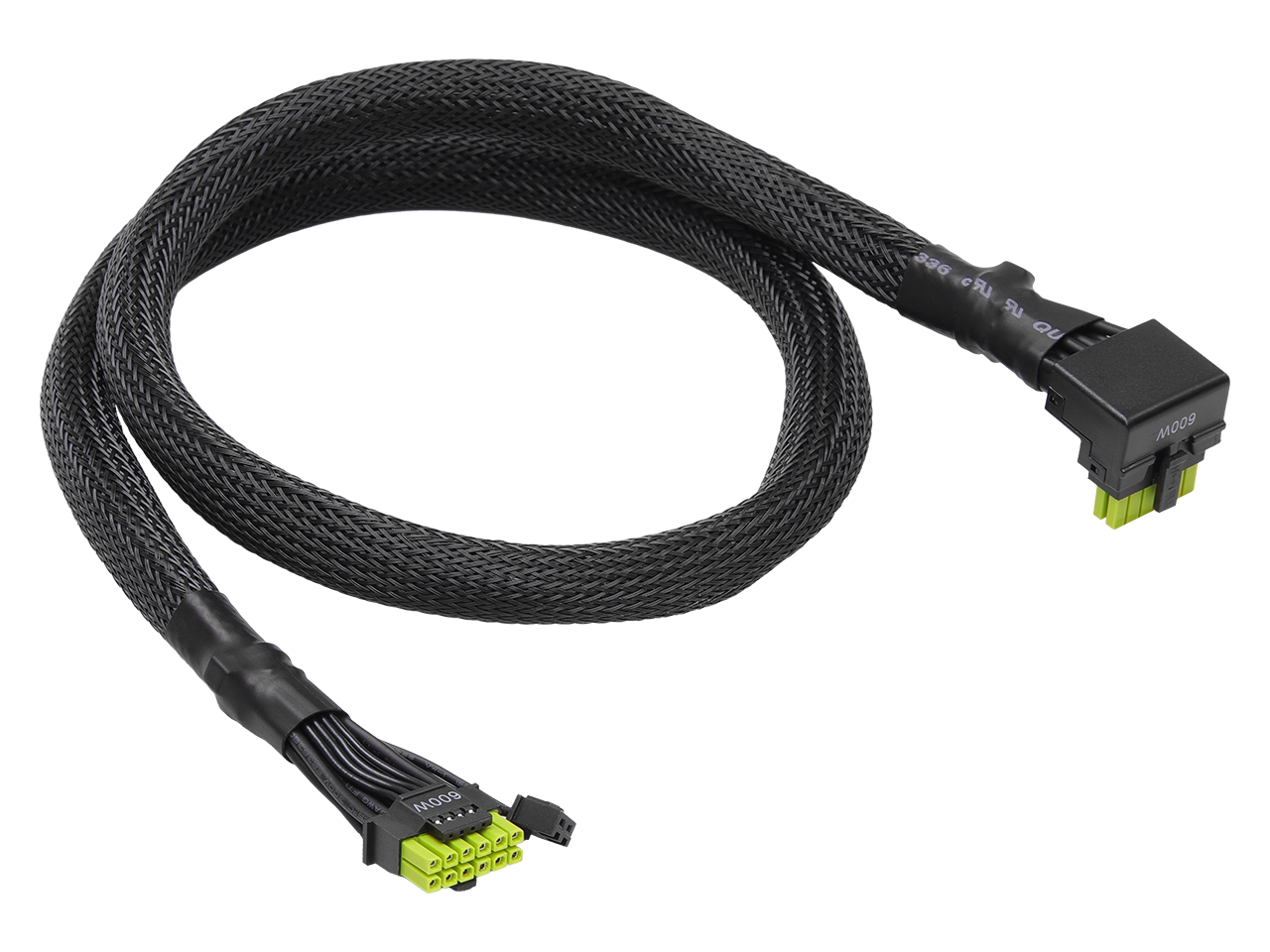 ASRock - 12V-2x6 600W L-Type 2.3 ft. PCI-E 5.1 Cable (CB-12V2X6L600W)