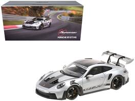 Minichamps - 2023 Porsche 911 (992) GT3 RS Weissach Package Limited Edition to 333 pieces Worldwide 1/18 - Silver Metallic