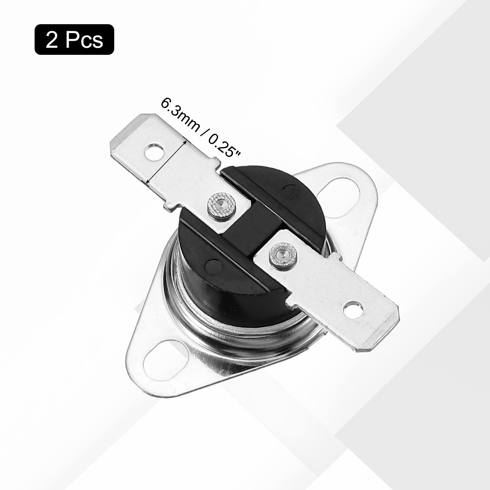 2 Pcs 6.3mm / 0.25"