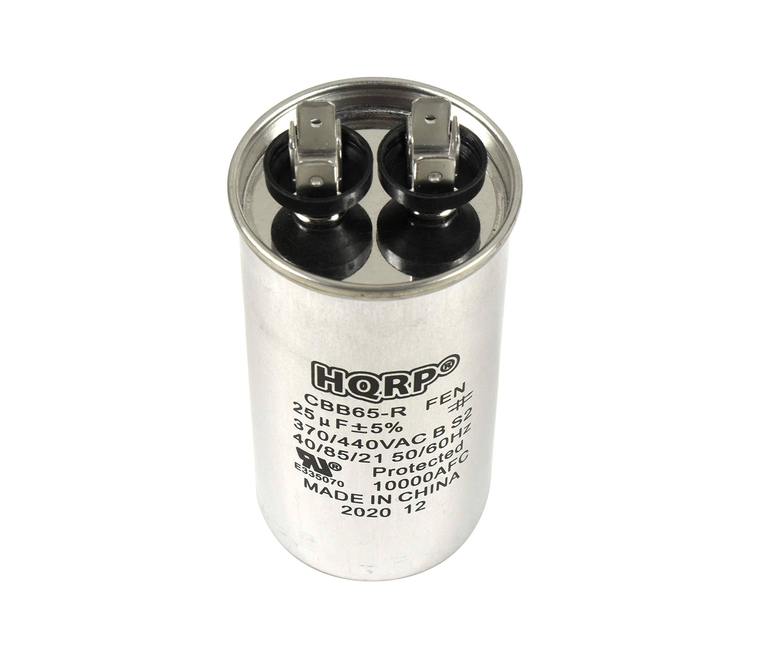 HQRP FEN # 25 CBB65-R S2 270/440VAC 50/60Hz 25µF ±5% 40/85/21 50/60Hz E335070 MADE IN CHINA 2020 12