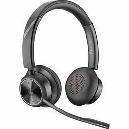 HP - Poly Savi 7300 Office 7320 Headset - Stereo - Wireless - DECT 6.0 - 590 ft - 20 Hz to 20 kHz - Over-the-head - Binaural - Black