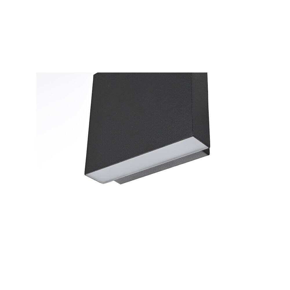 Alt View 2. Elegant Lighting - Creed 5.5 inch Outdoor Wall Sconce in Black - Black.