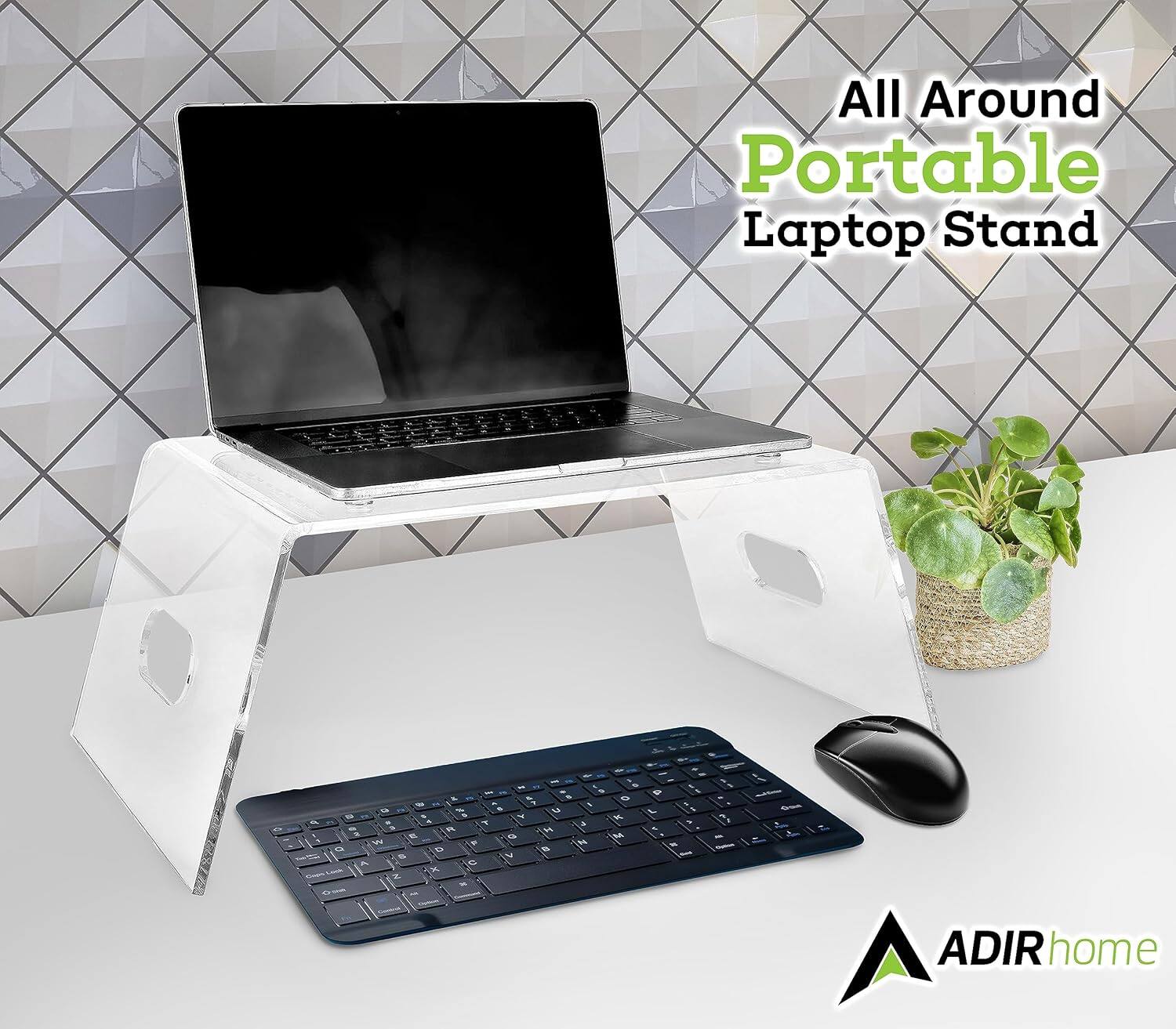 All Around Portable Laptop Stand - 5 - - - . - - - - - - 5 . O - - , M - - & - - -   - . A - - A n   O M Ta 1  IN - 1   o x A - & - - - - - 1 - i I  5 - - , t t I = ADIRhome