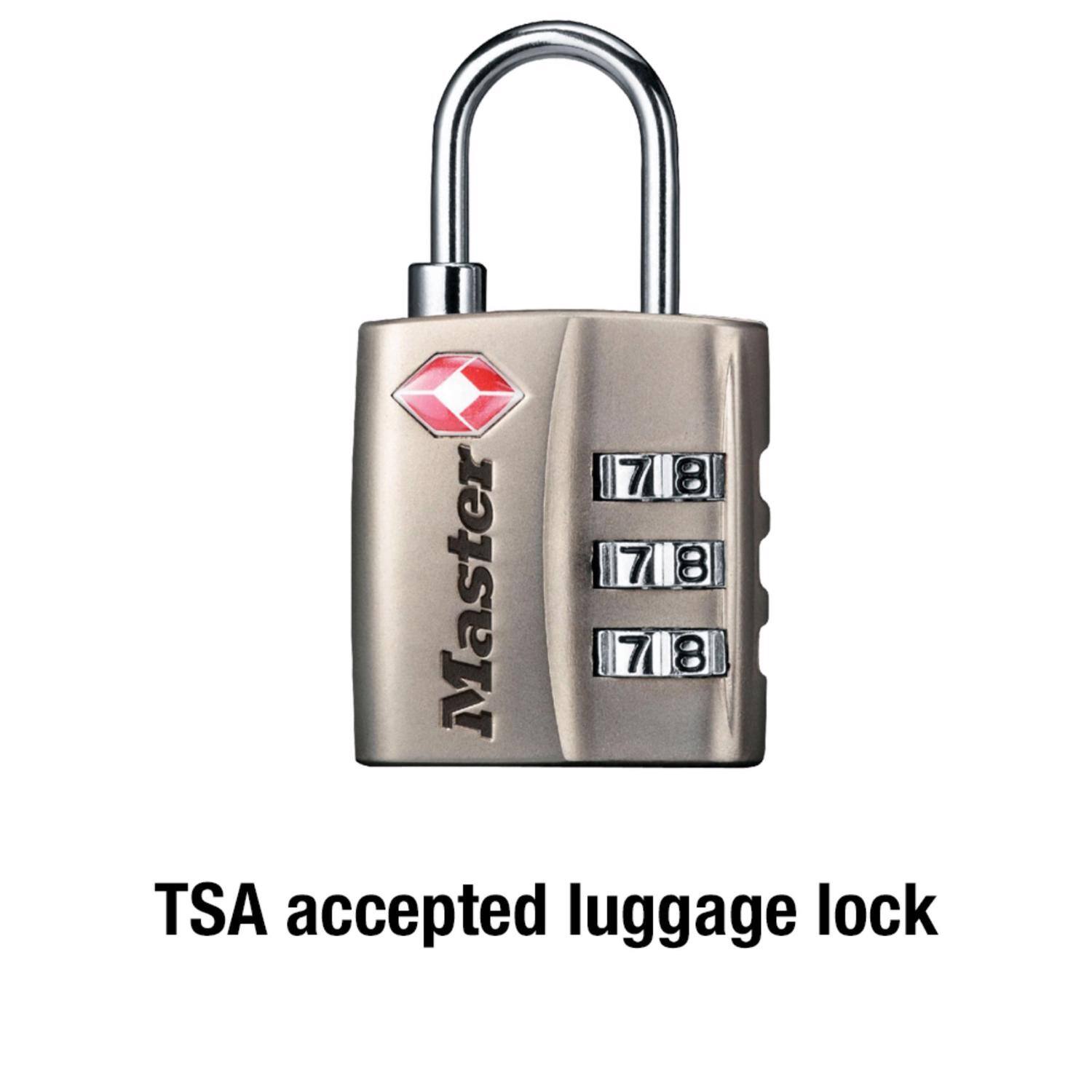 718 7 8 7 8 Master 7 8 TSA accepted luggage lock