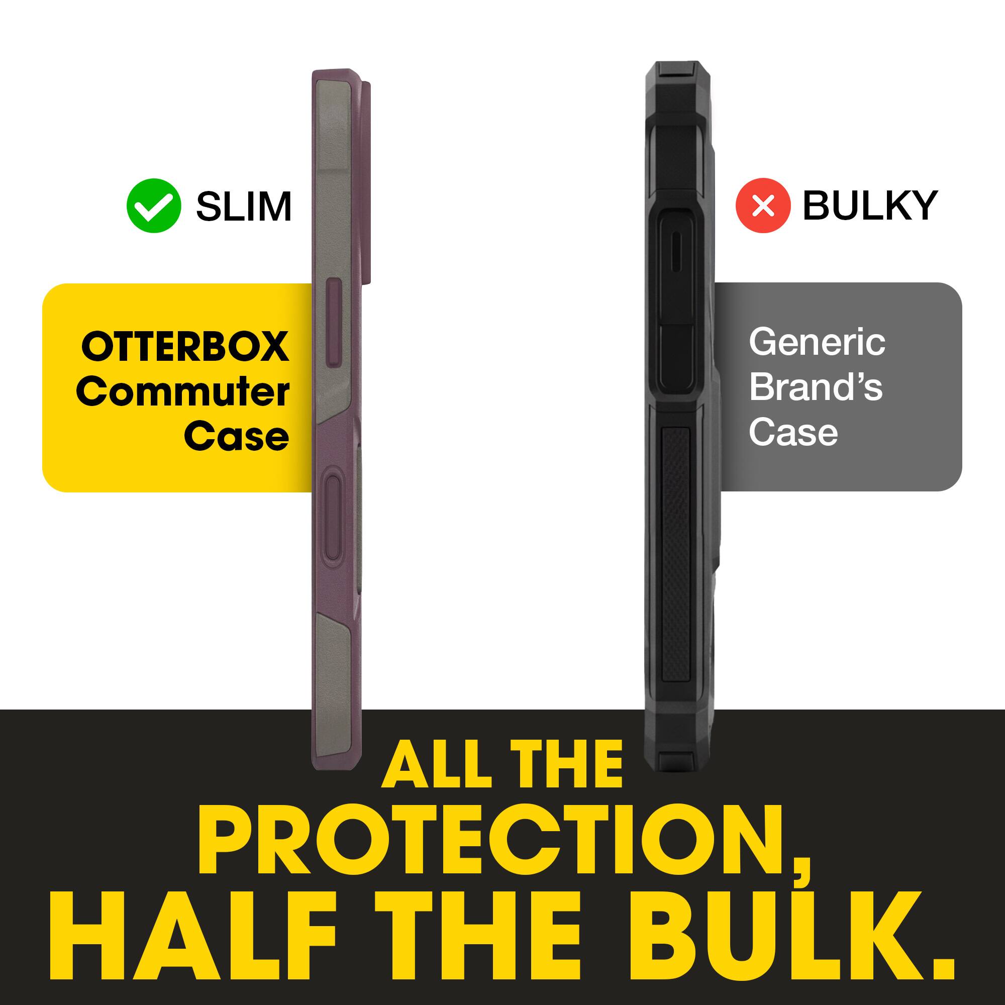 SLIM X BULKY  
OTTERBOX Commuter Case  
Generic Brand's Case  
ALL THE PROTECTION, HALF THE BULK.