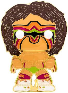 WWE 3 Inch Funko POP Pin | The Ultimate Warrior - Brown