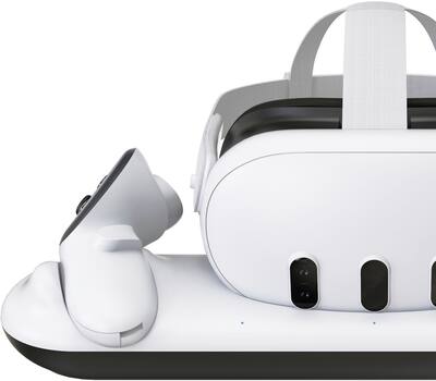 Sacoche De Transport Rigide Pour Casque VR Meta Quest 3 - Boîtier De Rangement En EVA - Anti-Chocs - Avec Sangle - Gris