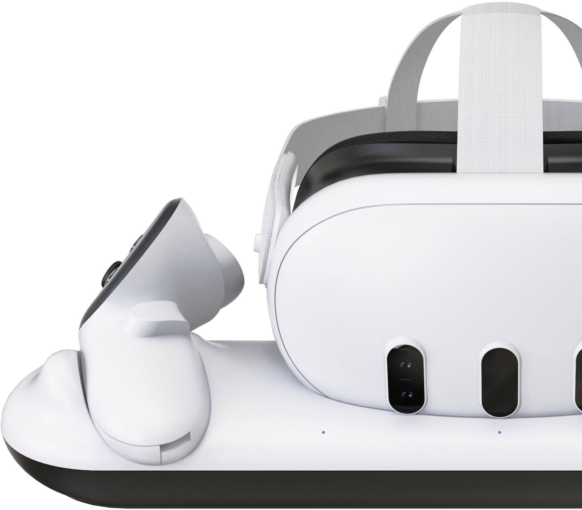 Back. Insignia™ - Charge Station for Meta Quest 3 and 3S - White.
