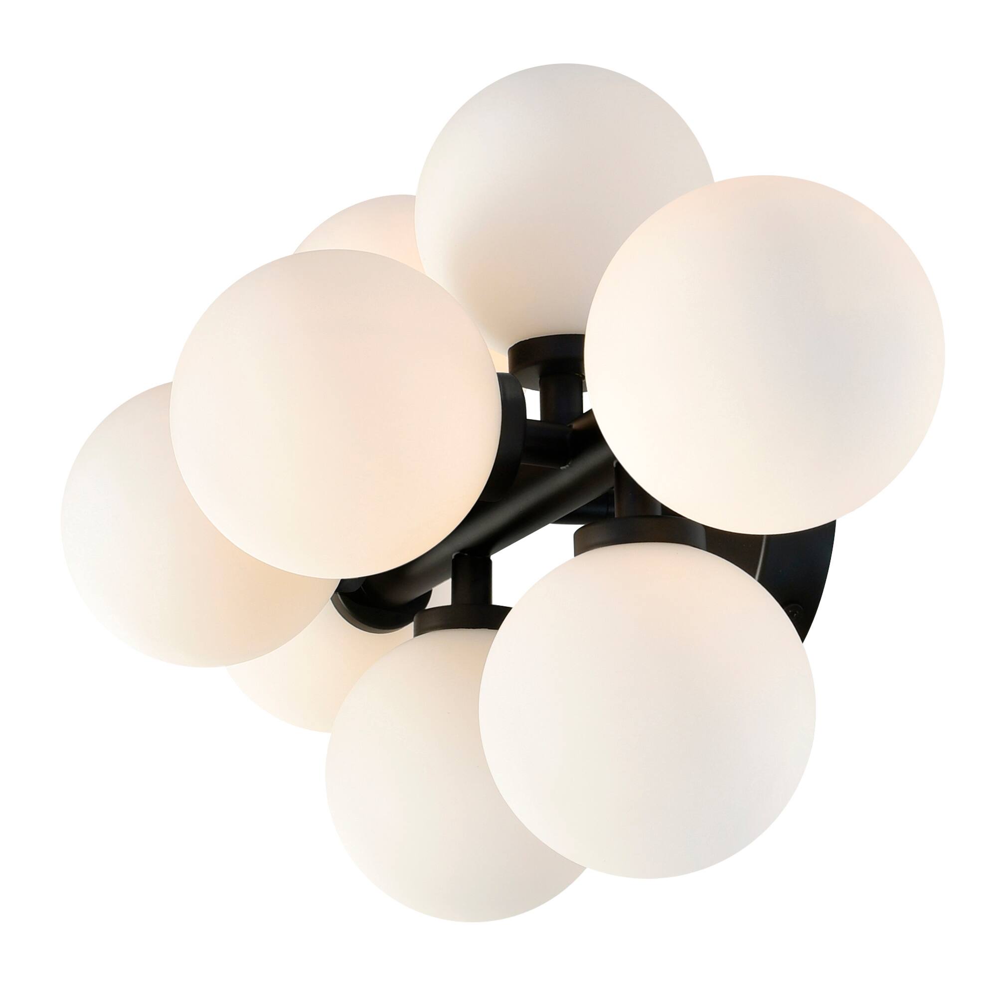 Alt View 1. CWI Lighting - Arya 8 Light Wall Sconce With Black Finish - Black.