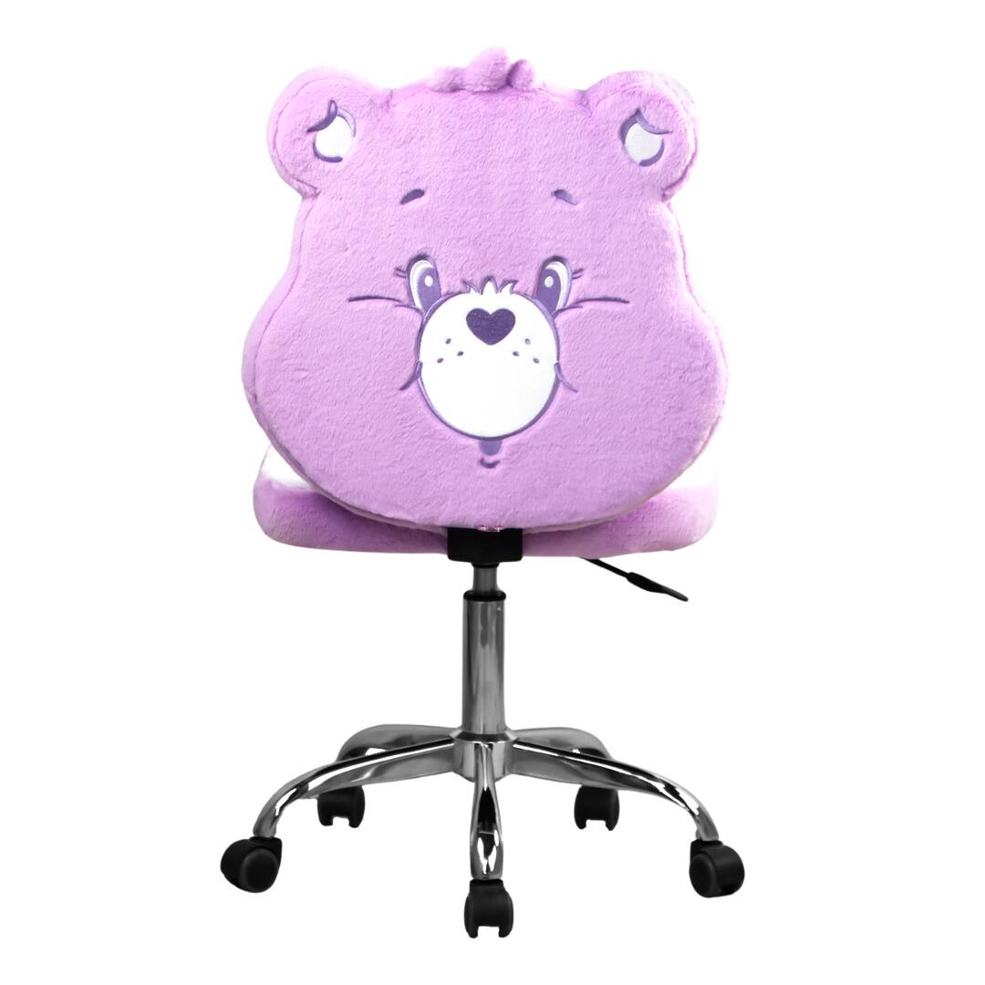 Back. Impressions Vanity Co. - Care Bears™ Share Bear Swivel Vanity Chair - Purple.