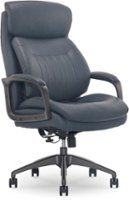 La-Z-Boy - Calix Big and Tall Executive Chair with TrueWellness Technology Office Chair - Slate - Front_Zoom