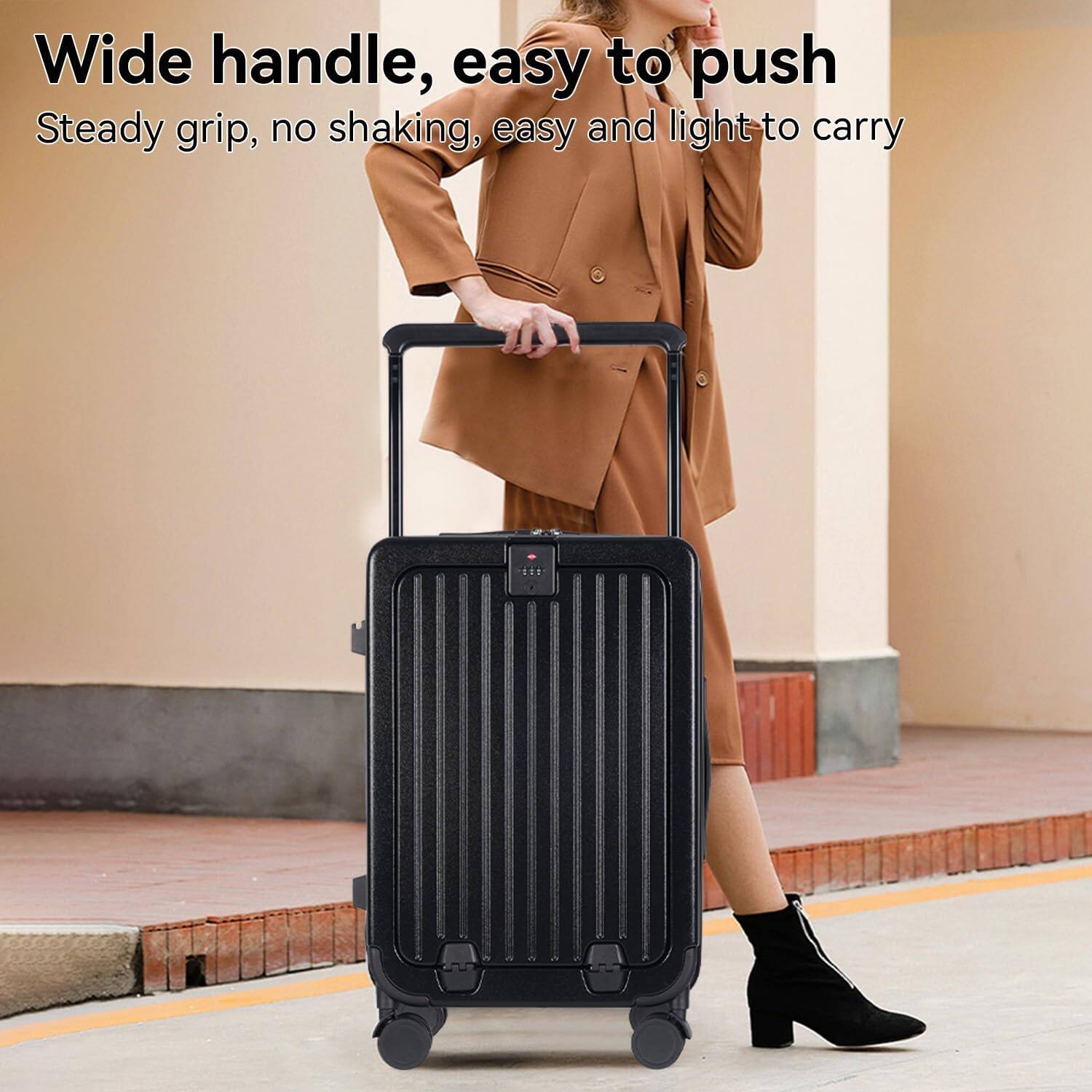 Wide handle, easy to push  
Steady grip, no shaking, easy and light to carry