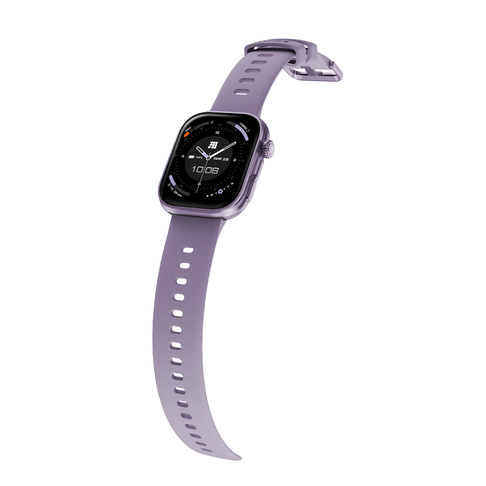 Left. Cubitt - Cubitt VIVA 2 Smartwatch / Fitness Tracker with 1.85" Touch AMOLED Screen - Purple.
