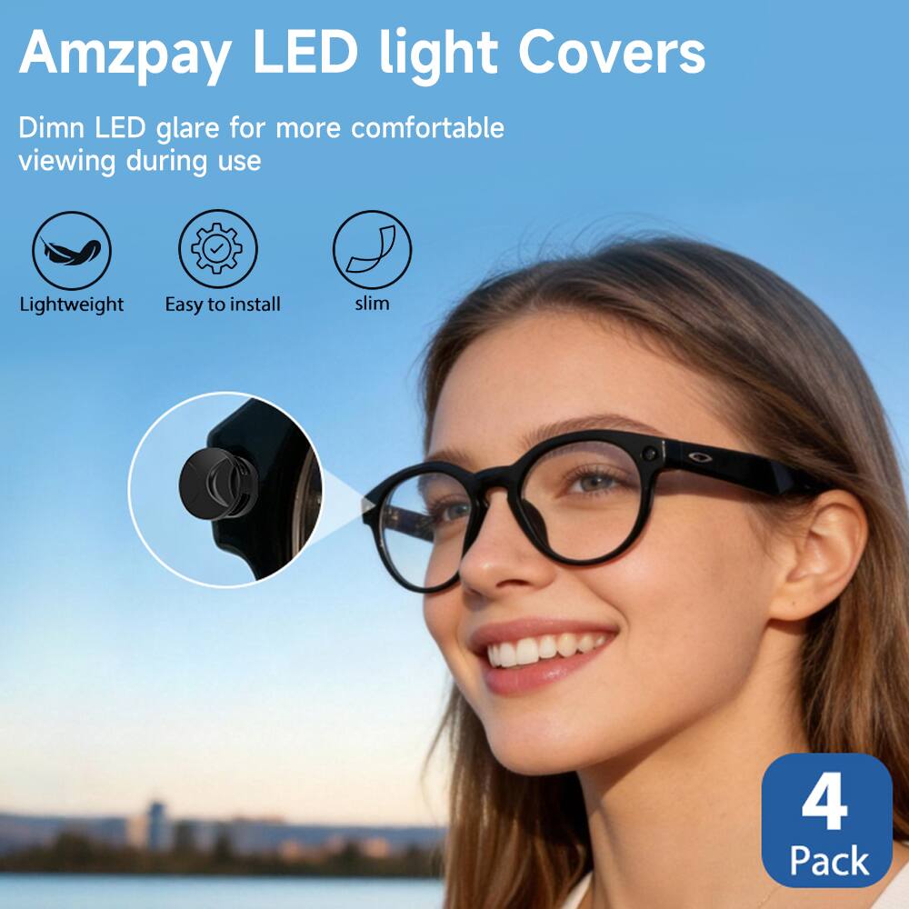 Amzpay LED light Covers Dimn LED glare for more comfortable viewing during use Lightweight Easy to install slim 4 Pack