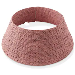 Casafield - Water Hyacinth Christmas Tree Collar with Cord Cut Out - Pink
