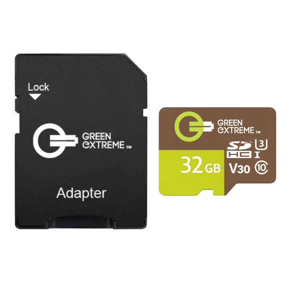 Lock  
GREEN EXTREME™ Adapter  
GREEN EXTREME™ SDHC I 32 GB V30 10