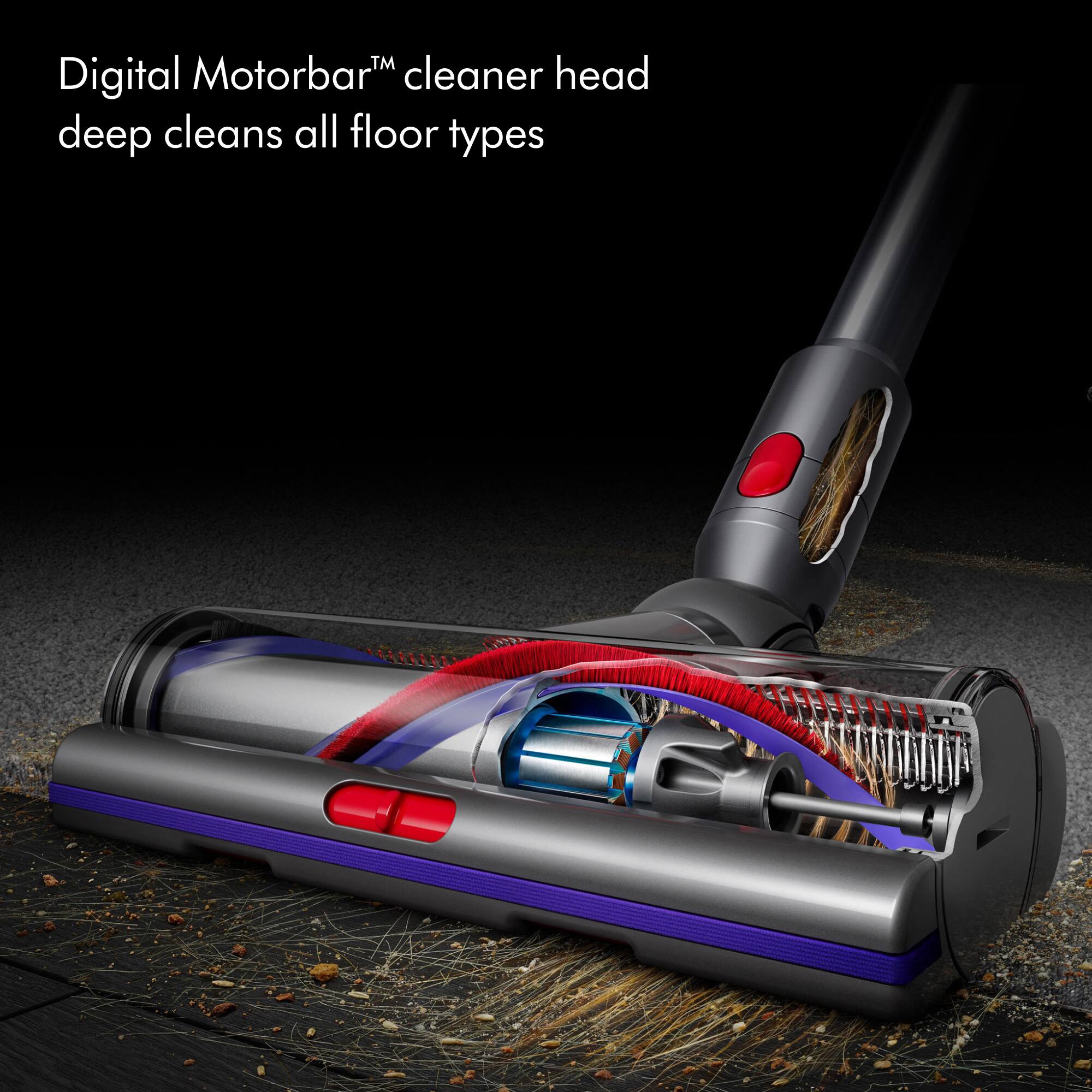 Digital Motorbar™ cleaner head deep cleans all floor types