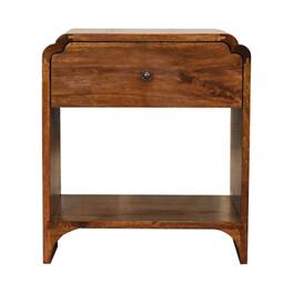 Artisan Furniture - Solid Wood Newton Nightstand, 1 Drawer, 1 Open Shelf, Brown - Chestnut