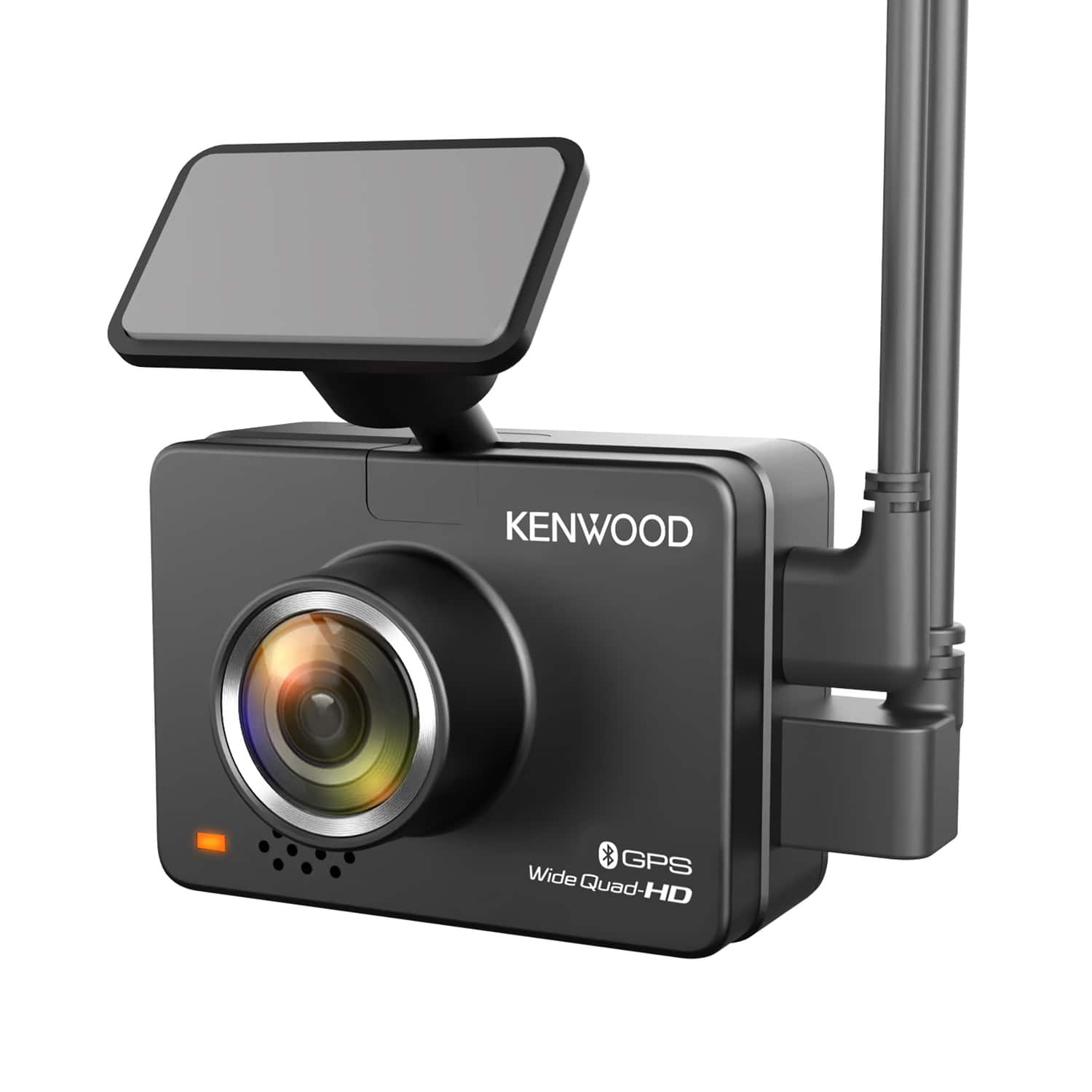 Kenwood - DRV-A510WDP DRV-A510WDP Front 1440p and Rear 1080p Compact Dash Cams with 2-In. Display and Built-in GPS - Black