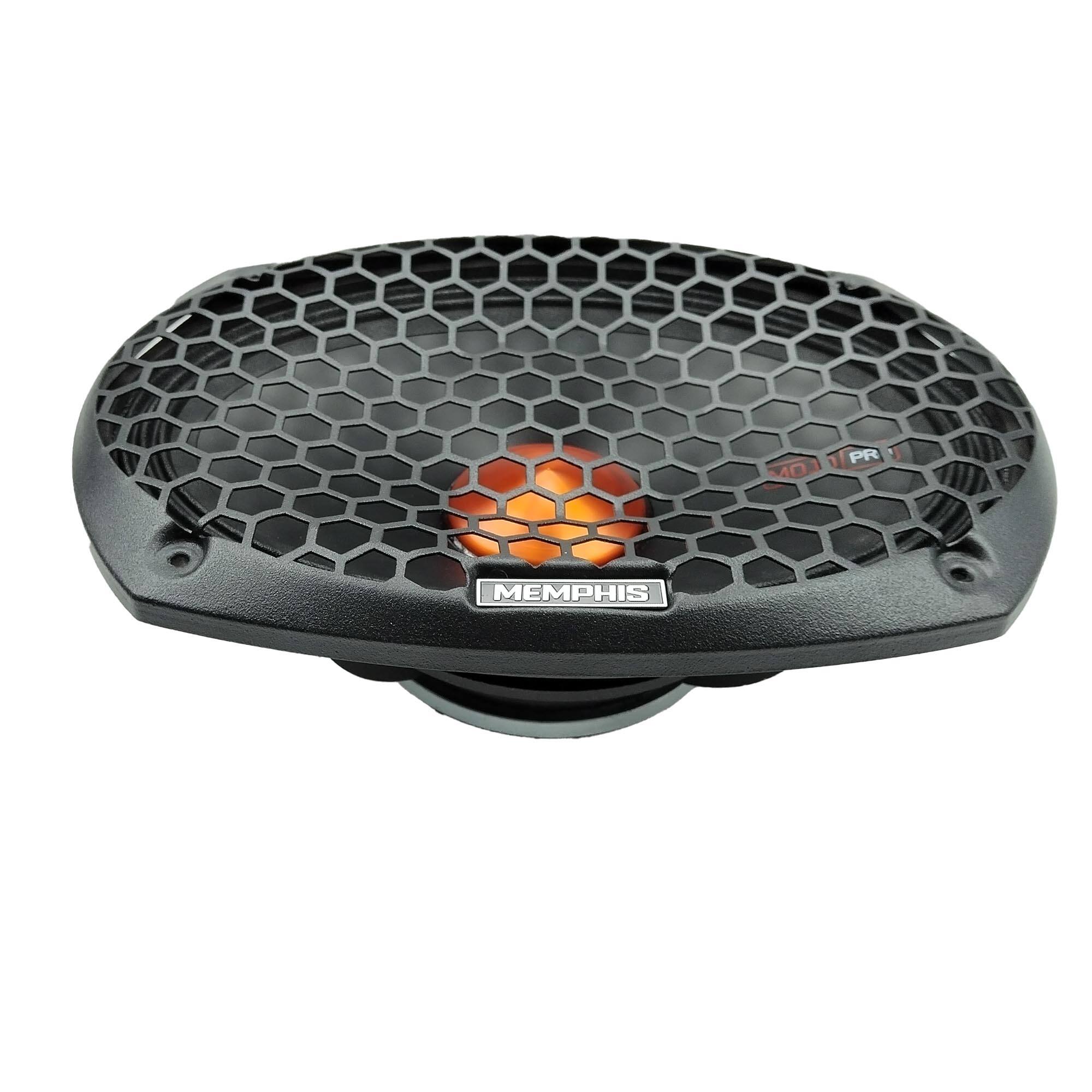Alt View 2. Memphis Car Audio - Memphis Audio MJP69 MOJO PRO 6X9 NEO MID WITH GRILLE - Sold Individually - Black/Gray.