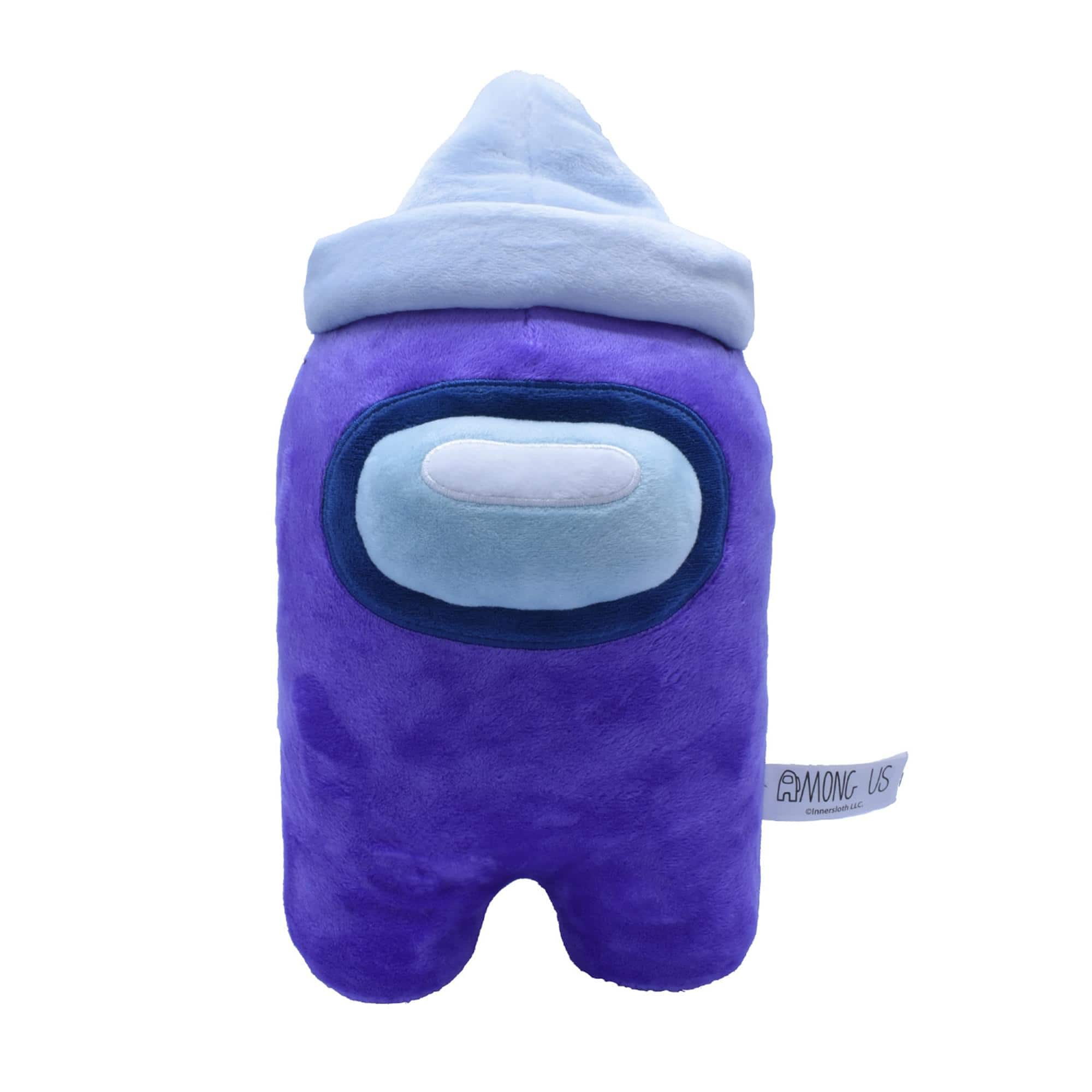 Just Toys LLC - Among Us 7 Inch Plush | Crewmate w/ Paper Hat - Purple