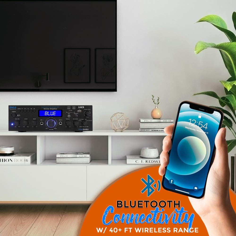 15L - Ampere BLUE E - HD A. 1. 19 ETRONE d Wednesday, 12:54 November 1 HION OO R C. J. REDWI BLUETOOTH Connectivity W/ 40+ FT WIRELESS RANGE