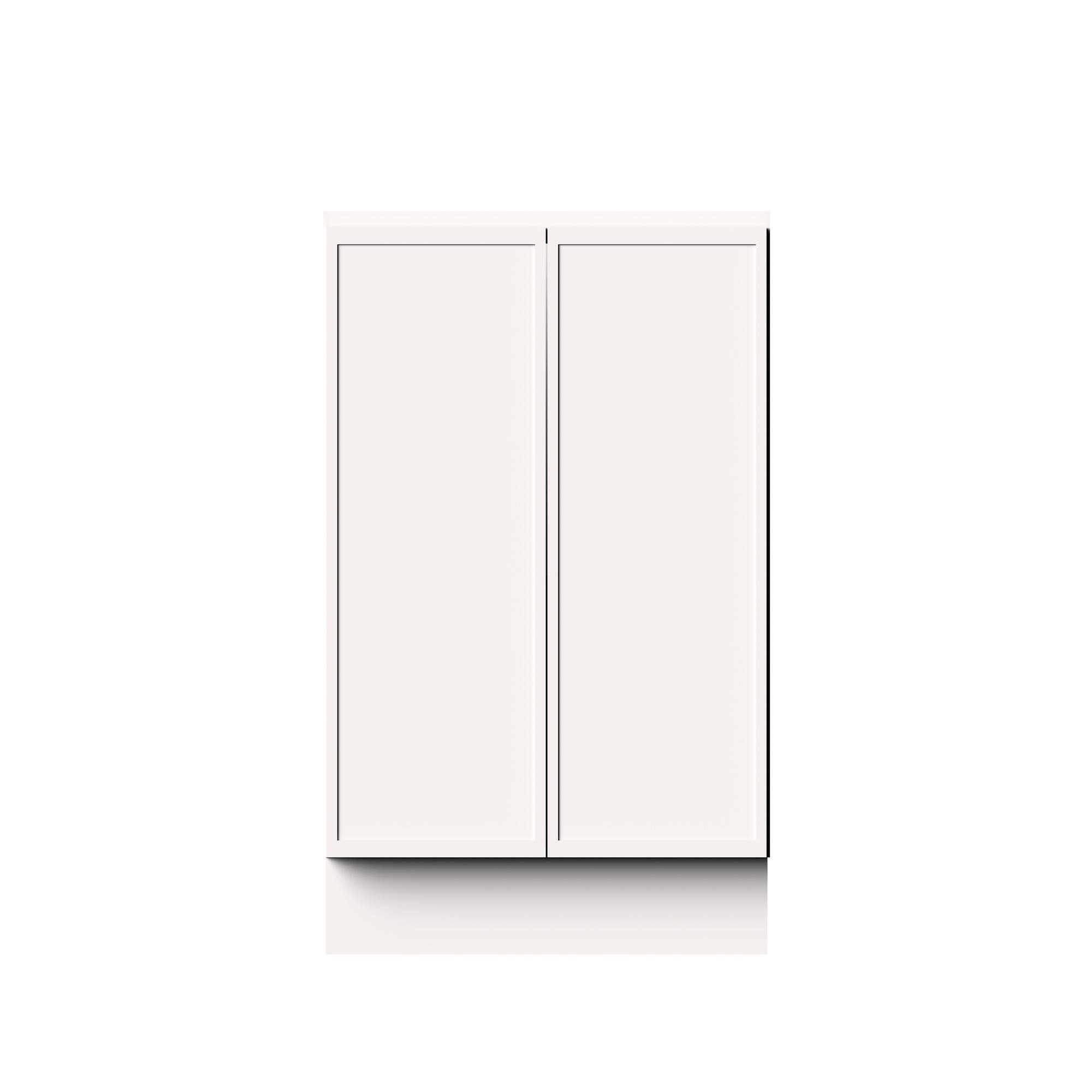 Alt View 1. Boyel Living - 33-in W x 34.5-in H x 24-in D Slim Shaker RTA Kitchen Full Height Door Base Cabinet with Soft-Close - Snow White.