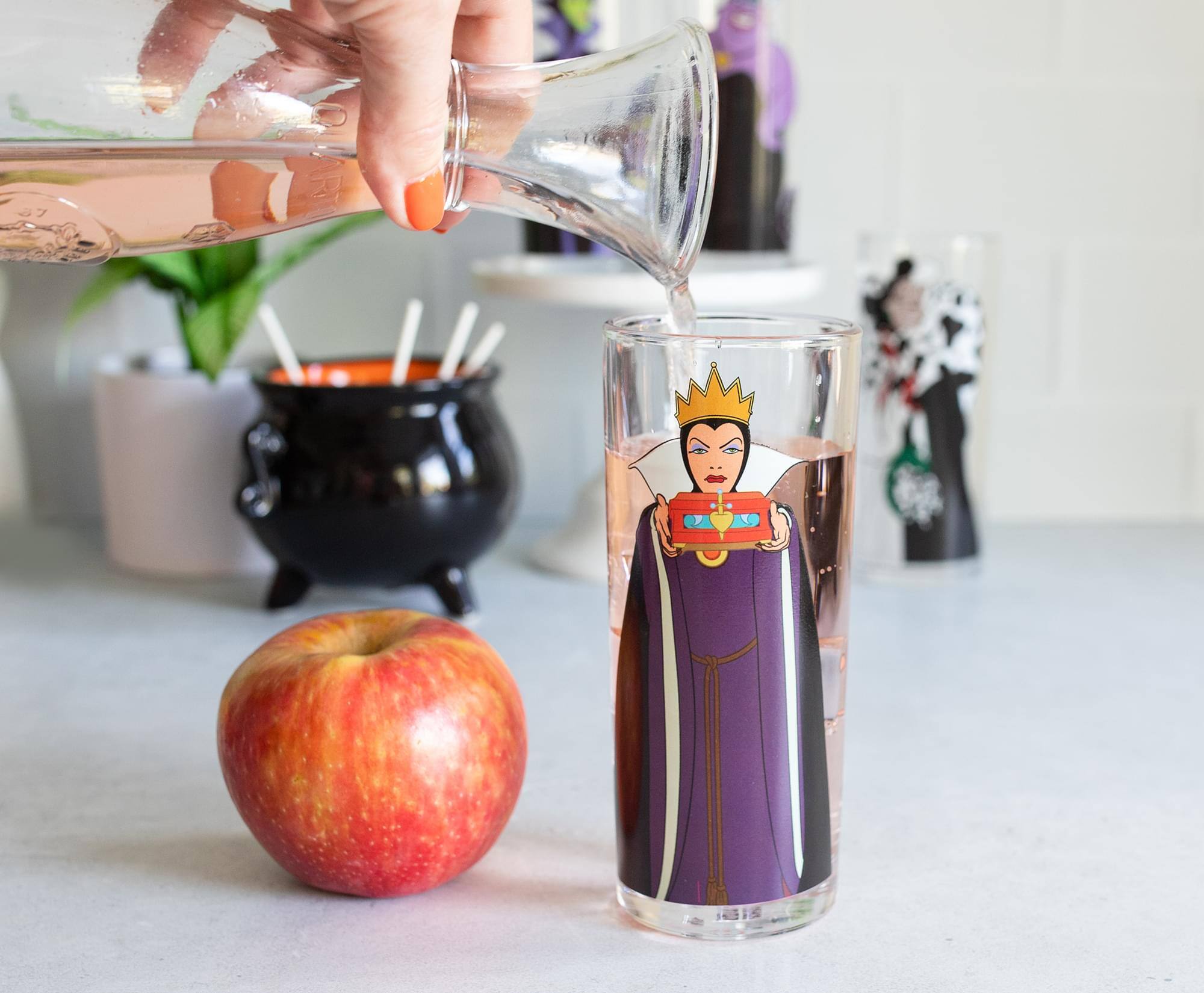 Alt View 10. Silver Buffalo - Disney Villains 10-Ounce Tumbler Glasses | Set of 4 - Clear.