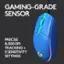 Gaming-grade sensor precise 8,000 DPI tracking + 5 sensitivity settings.