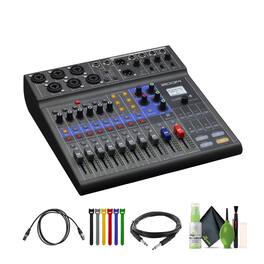 Zoom - LiveTrakL-8 Portable 8-Channel Digital Mixer and Multitrack Recorder,Bundle