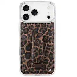 Walli Cases - iPhone Air Phone Case with Wallet and Finger Strap - Leopard