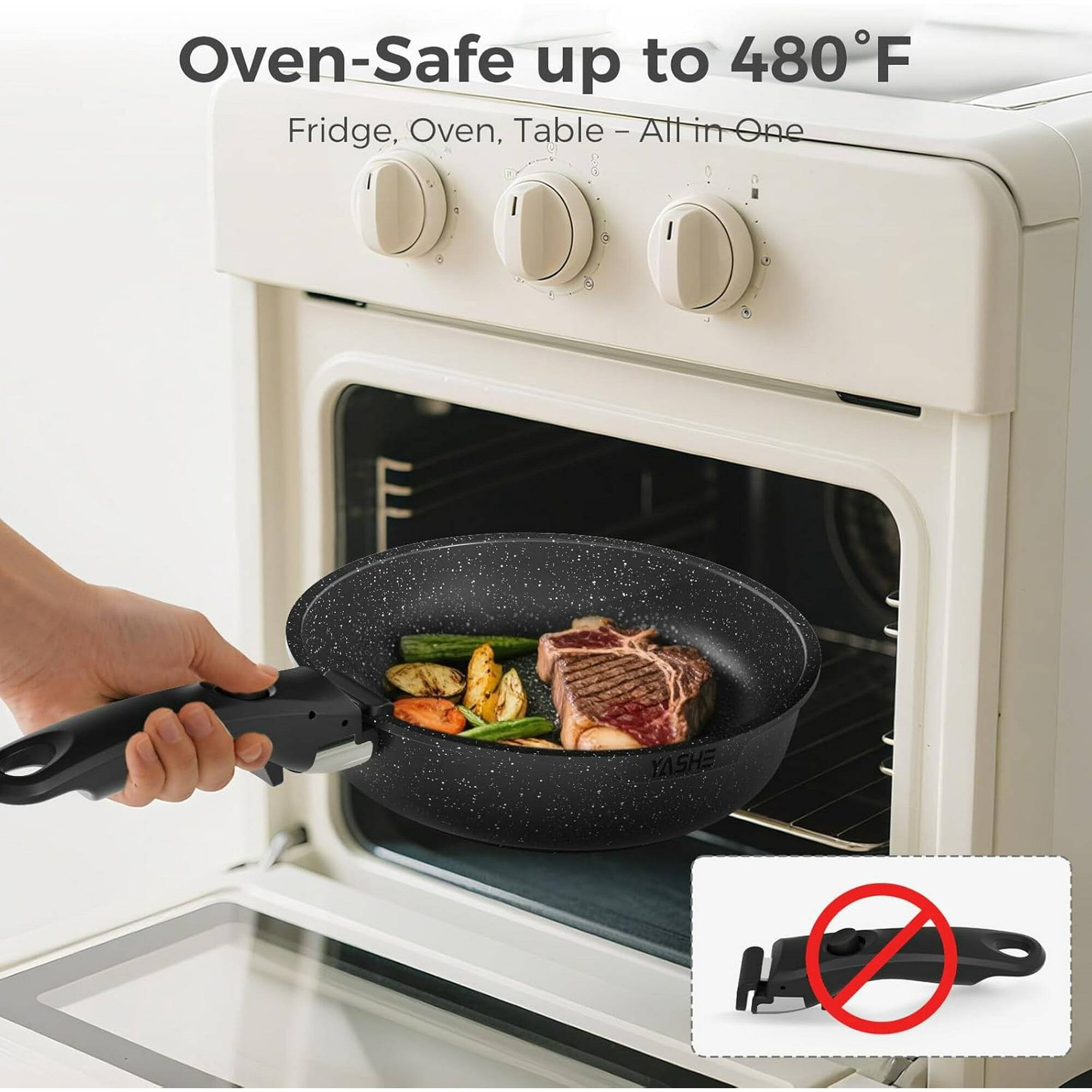 Oven-Safe up to 480°F  
Fridge, Oven, Table - All in One