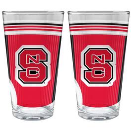 Great American Products - NC State Wolfpack Two-Piece 16oz. Pint Glass Set - Multicolor