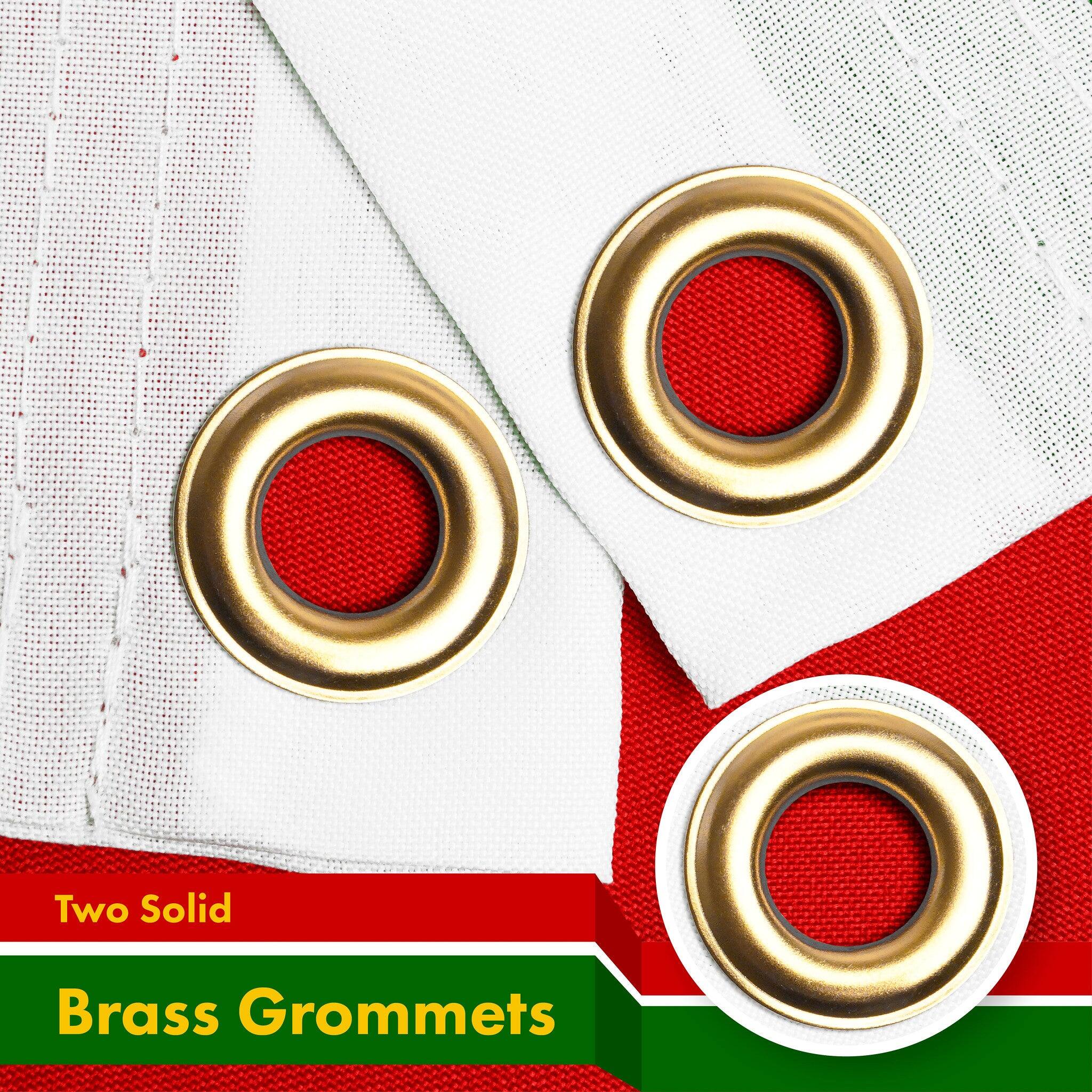 Two Solid Brass Grommets