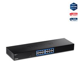 Trendnet - TEG-S17,16-Port Gigabit Switch - Black
