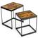 Alt View 17. Costway - Coffee Tables Nesting Side Set of 2 for Living Room Modern W/ Sturdy Steel Frame - Rustic Brown.