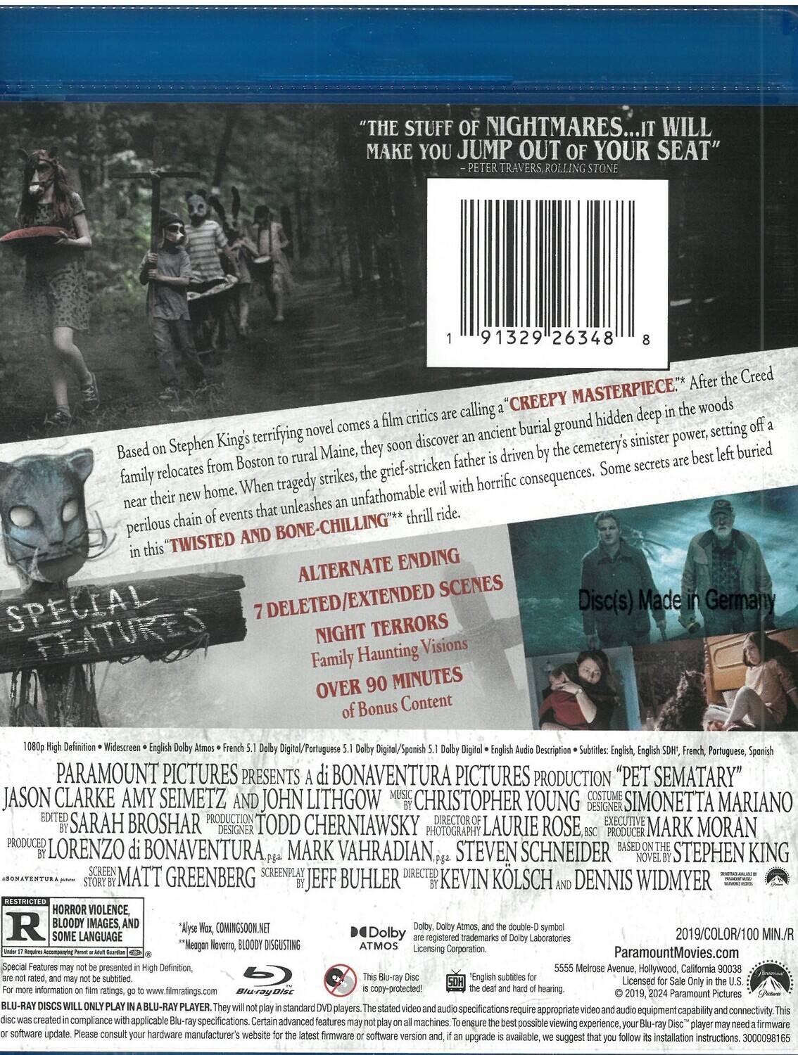 Alt View 1. Pet Sematary   - BLU-RAY.