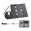 Front. VEVOR - 60W Foldable Solar Panel Charger, 16BB N-Type Monocrystalline Solar Panel 24% Efficiency, Lightweight Portable with MC4 - Black.