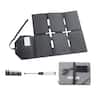 VEVOR - 60W Foldable Solar Panel Charger, 16BB N-Type Monocrystalline Solar Panel 24% Efficiency, Lightweight Portable with MC4 - Black